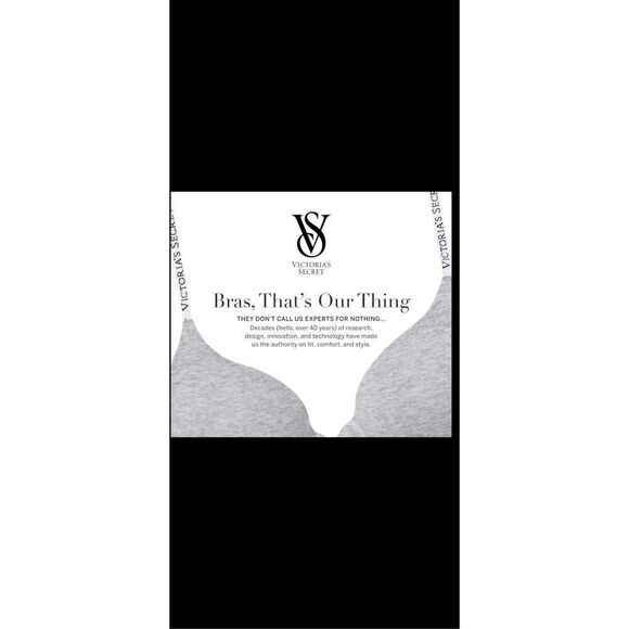 Victoria’s Secret T-shirt bra , Logo straps Heather gray 36DDD - Picture 7 of 11